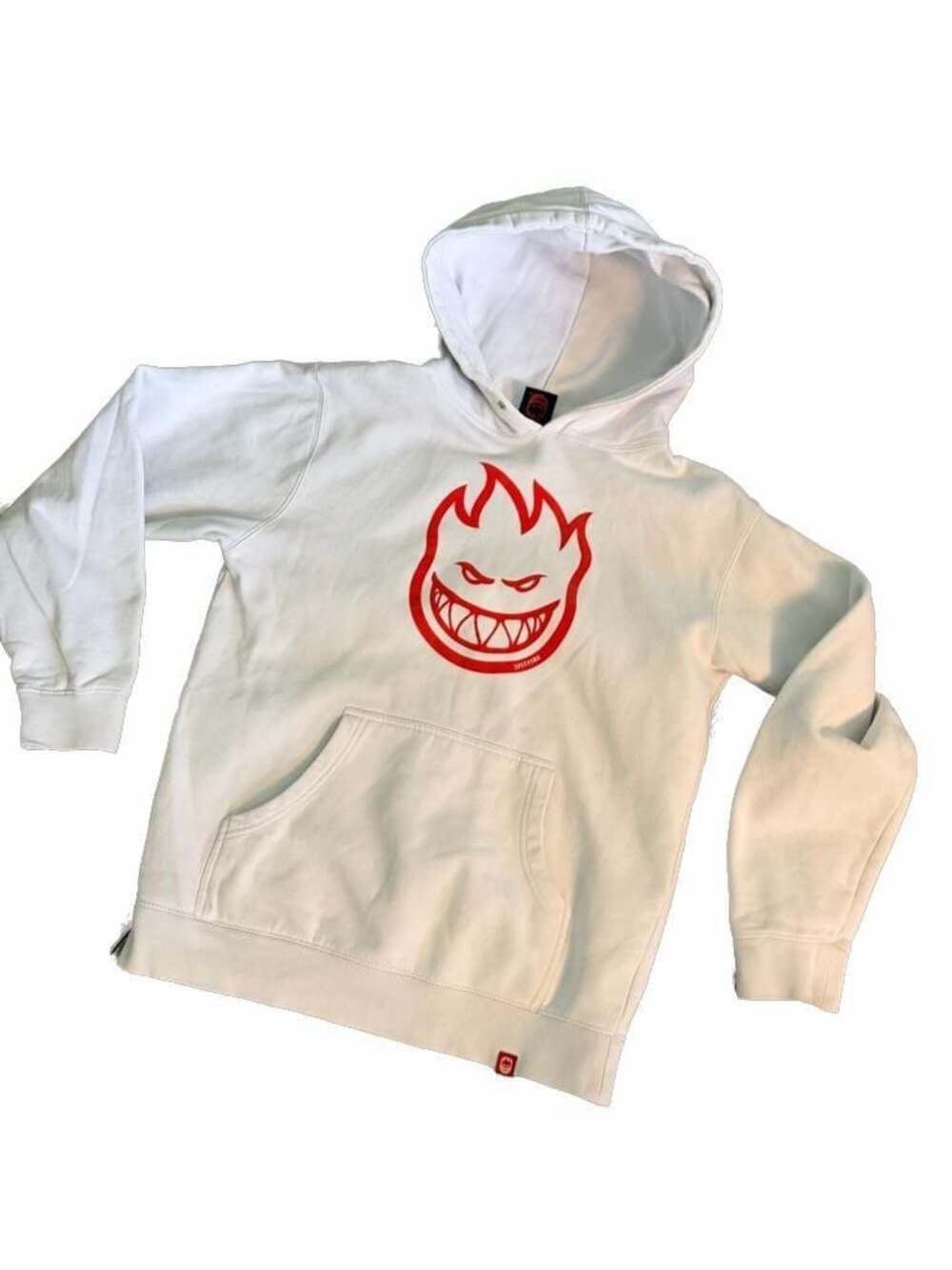 Spitfire Bighead Logo White Pullover Hoodie Size S